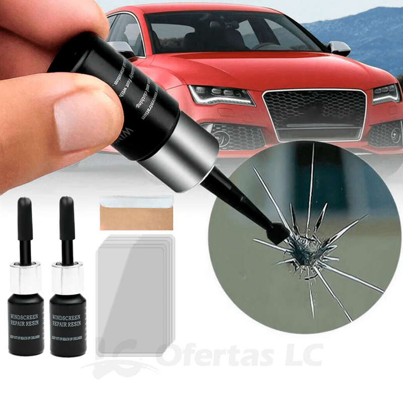 Reparador de Vidros -GlassPro elimina trincas, arranhões e rachaduras