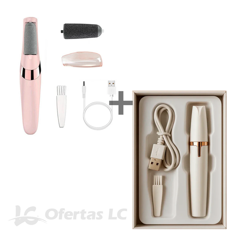 Kit Caneta Aparadora+ Removedor de Calos – BeautyPro Duo
